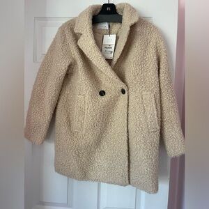 NEW Zara Sherpa coat size 11-12